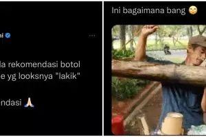 Minta rekomendasi botol minum desain 'lakik', 11 jawaban kocak warganet ini nggak terduga banget