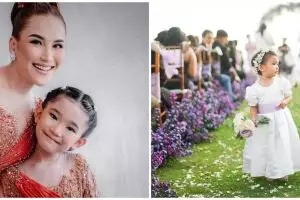 Potret 9 anak seleb ikut ke kondangan ini bikin gemes, gaya Gempita jadi flower girl curi perhatian