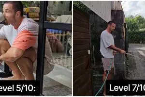 10 potret kocak bule tunjukkan cara jadi orang Indonesia ini udah mirip warlok, makan nasgor lauk nasi