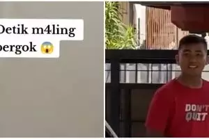 Momen pria kepergok basah curi sepeda ini nyeleneh abis, cara pemilik rumah usir maling tuai sorotan