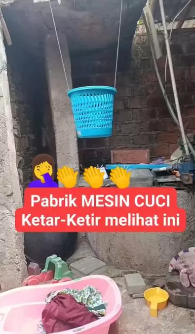 Cara unik keringkan pakaian sehabis dicuci TikTok