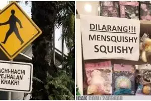 11 Tulisan lucu peringatan di tempat umum ini sok imut banget, jatuhnya bikin belibet pembaca