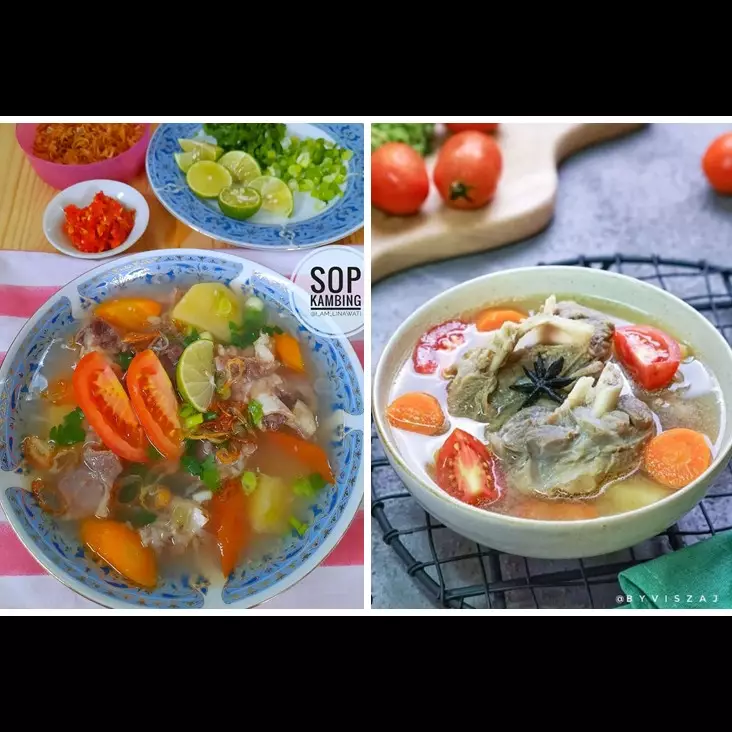 15 Resep sop daging kambing kuah bening, segar, sedap, dan nendang di lidah