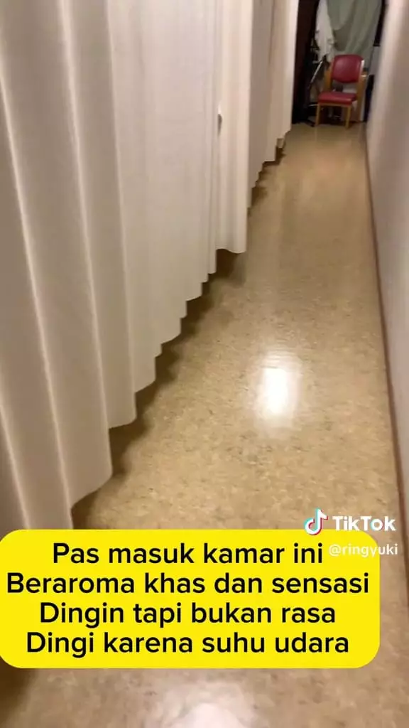 Kamar mayat nyaman alih-alih seram © TikTok