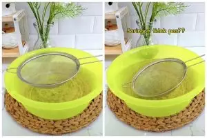 Tak cuma untuk menggantung di dinding, fungsi terselubung pengait saringan ini bermanfaat buat masak