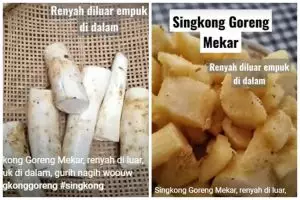 Tanpa digoreng dua kali, ini trik bikin singkong goreng agar mekar, empuk, dan renyah