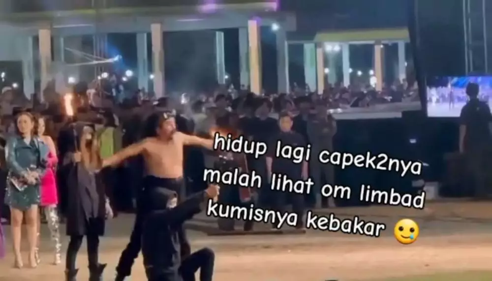 limbad gagal atraksi sembur api © 2023 brilio.net