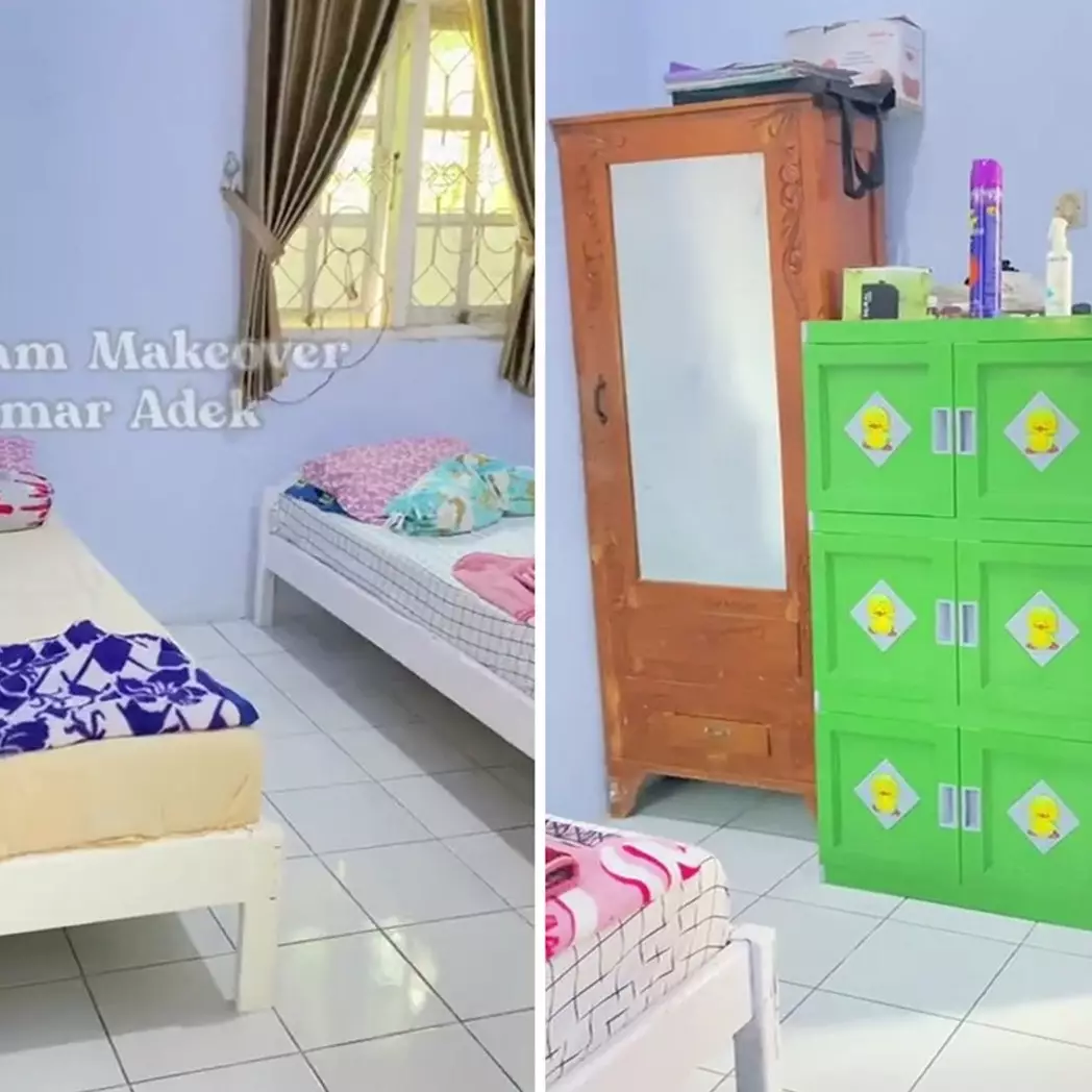 Definisi kakak idaman, 11 potret makeover kamar adik dari sederhana jadi bergaya rustic ini kece pol