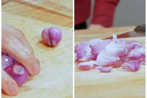 Trik mengiris bawang merah supaya mata nggak perih, ampuh tanpa perlu pakai tisu