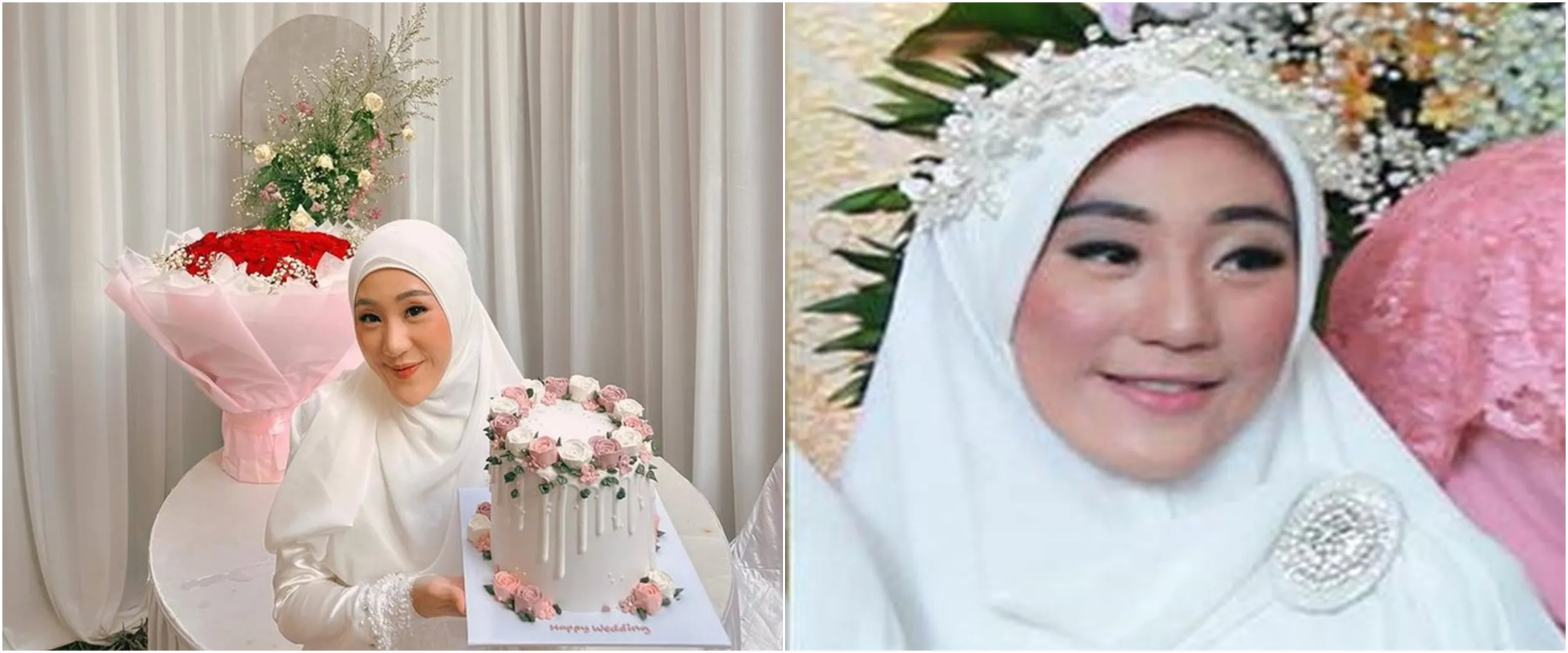 Tampil stunning bernuansa putih, intip 9 beda gaya pernikahan pertama dan kedua Larissa Chou