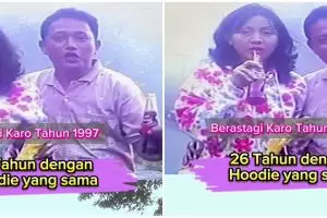 Pasutri ini buat ulang video tahun 1997 dengan baju yang sama, momennya berasa masuk lorong waktu