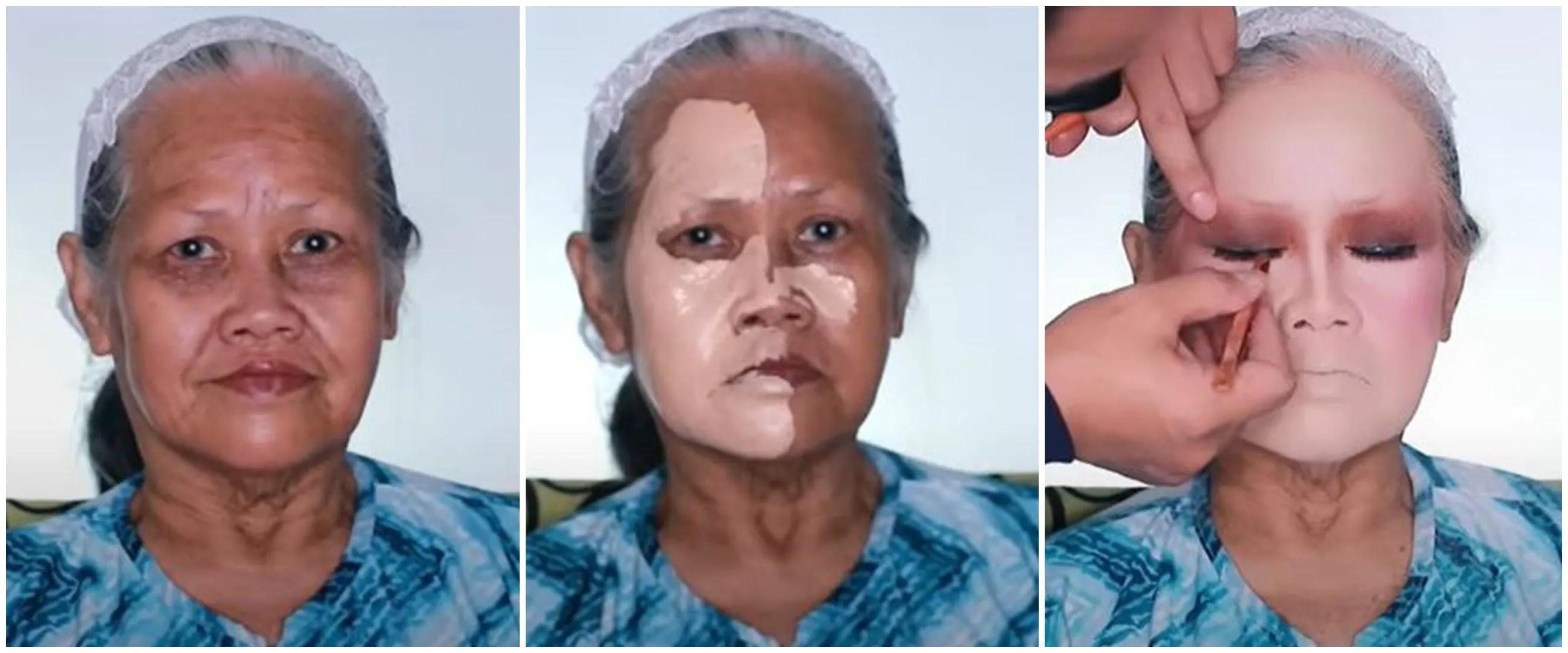 Bukti makeup itu ajaib, potret nenek 70 tahun di-makeup jadi boneka Barbie ini hasilnya bebas kerutan
