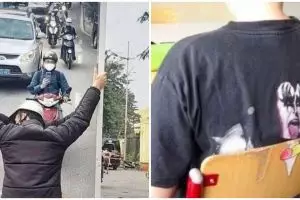 11 Potret lucu kebetulan dijepret dari belakang ini momennya langka banget, bikin geleng kepala