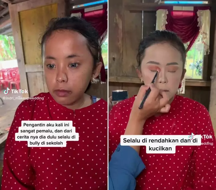 makeup pengantin pemalu © TikTok