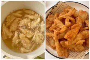 Tak perlu ditambah tepung beras atau baking soda, ini trik goreng jamur tiram biar renyah tahan lama