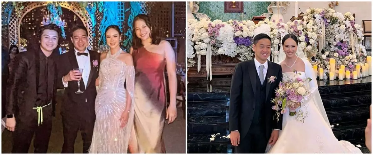 Gaya 9 seleb hadir di resepsi pernikahan Pamela Bowie, penampilan Chelsea Islan curi perhatian