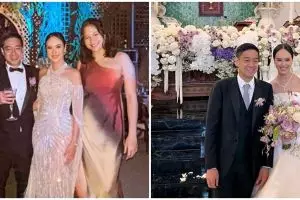Gaya 9 seleb hadir di resepsi pernikahan Pamela Bowie, penampilan Chelsea Islan curi perhatian