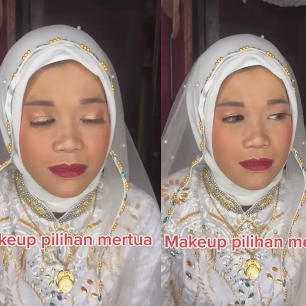 Beda makeup MUA pilihan mertua vs sendiri ini bikin warganet bingung, kok begini hasilnya?