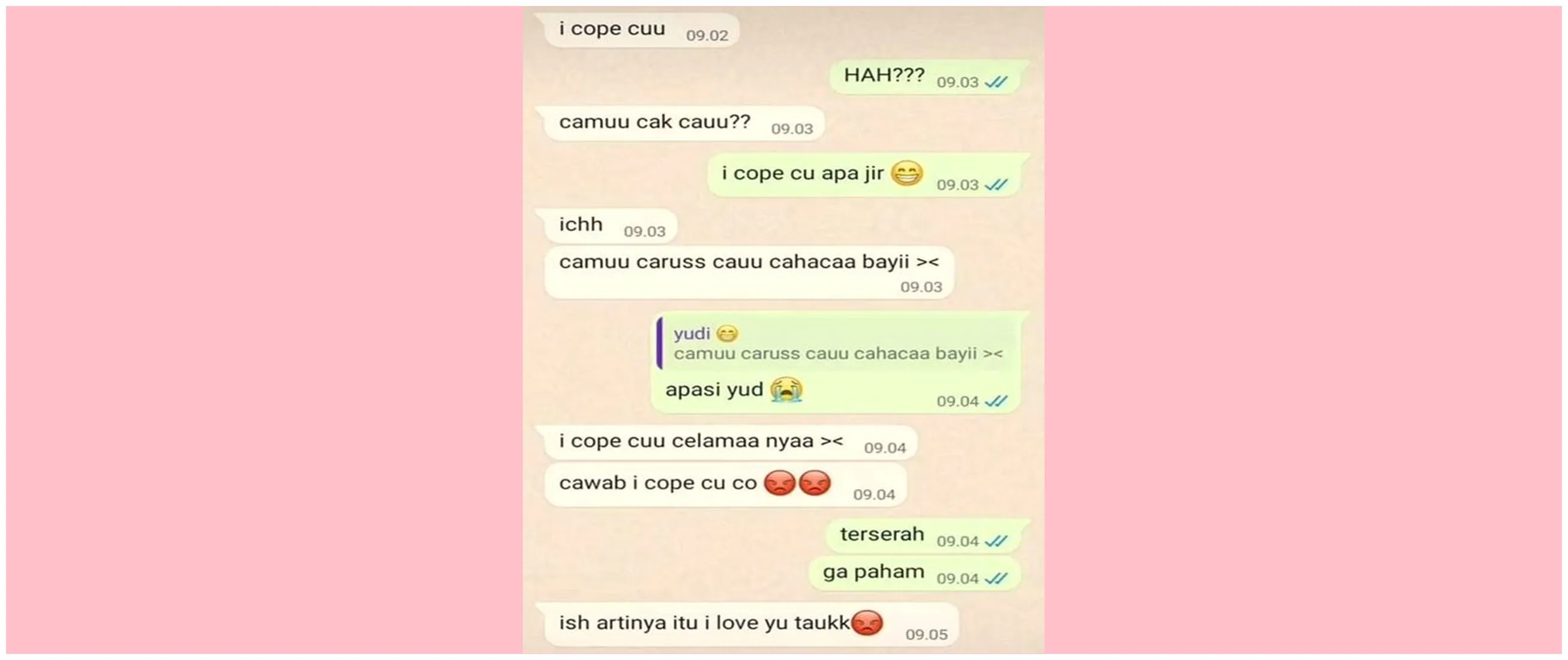 Begini jadinya kalau punya pacar yang kelakuannya suka absurd, 11 chat lucunya bikin ilfeel