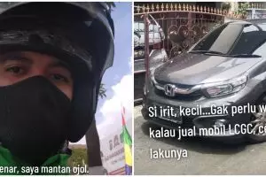 Pernah sulit beli 1 liter bensin, kisah eks driver ojek online kini bisnis mobil ini bikin kagum