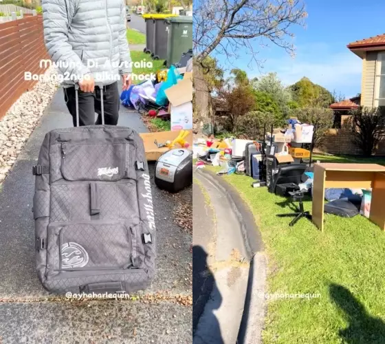 WNI pertama kali mulung di Australia © TikTok