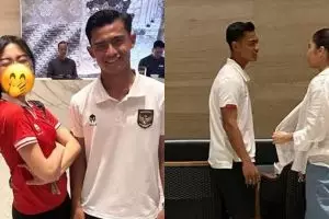 9 Momen Azizah Salsha nonton suami tanding bola, selebrasi gol Pratama Arhan buat istri bikin baper