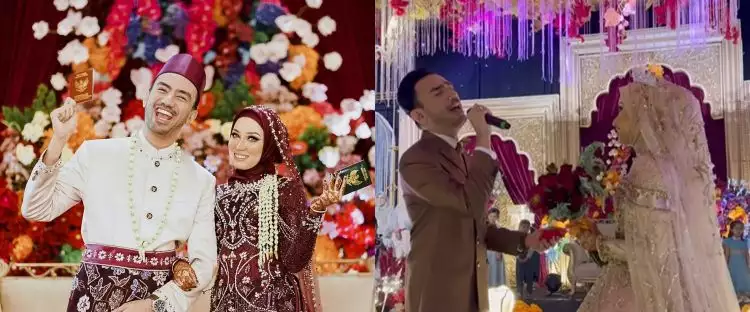 Ijab kabul sempat diulang, intip 13 momen pernikahan kedua Reza D’Academy dengan Amirah Karaman