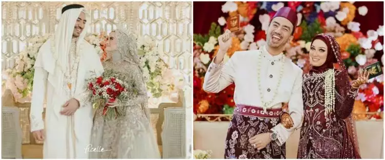 Ijab kabul sama-sama pakai bahasa Arab, ini 7 potret beda pernikahan pertama dan kedua Reza D'Academy