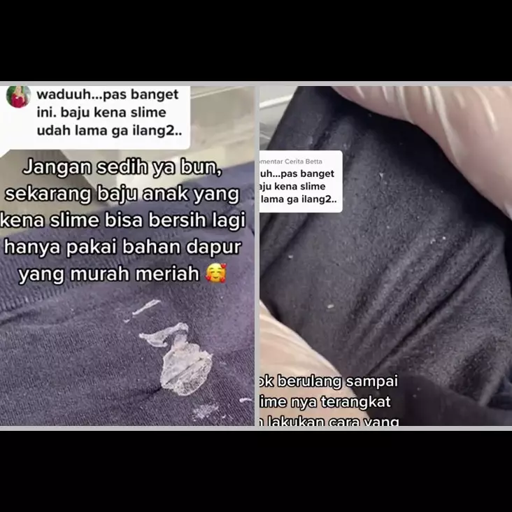 Bukan pakai minyak goreng, ini cara mudah hilangkan noda getah di pakaian dengan 1 bahan dapur