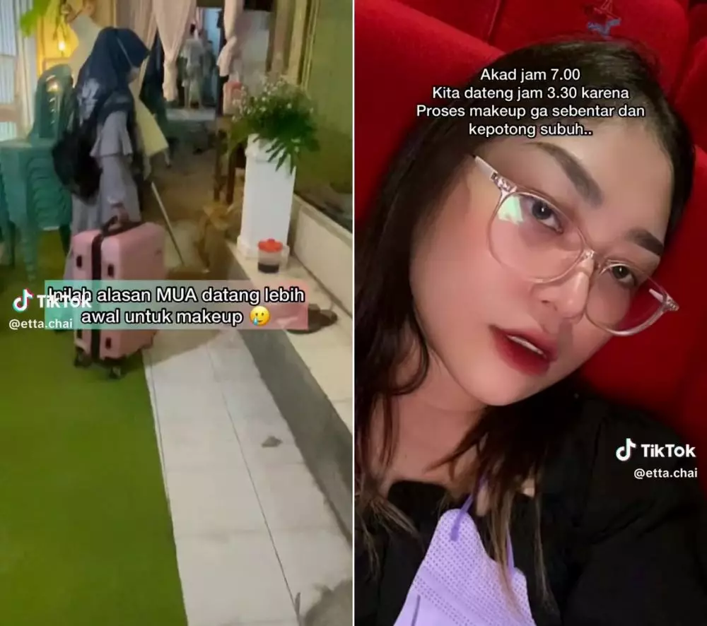 telat makeup pengantin © TikTok