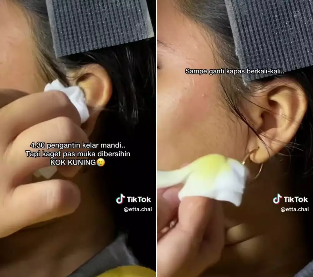 telat makeup pengantin © TikTok