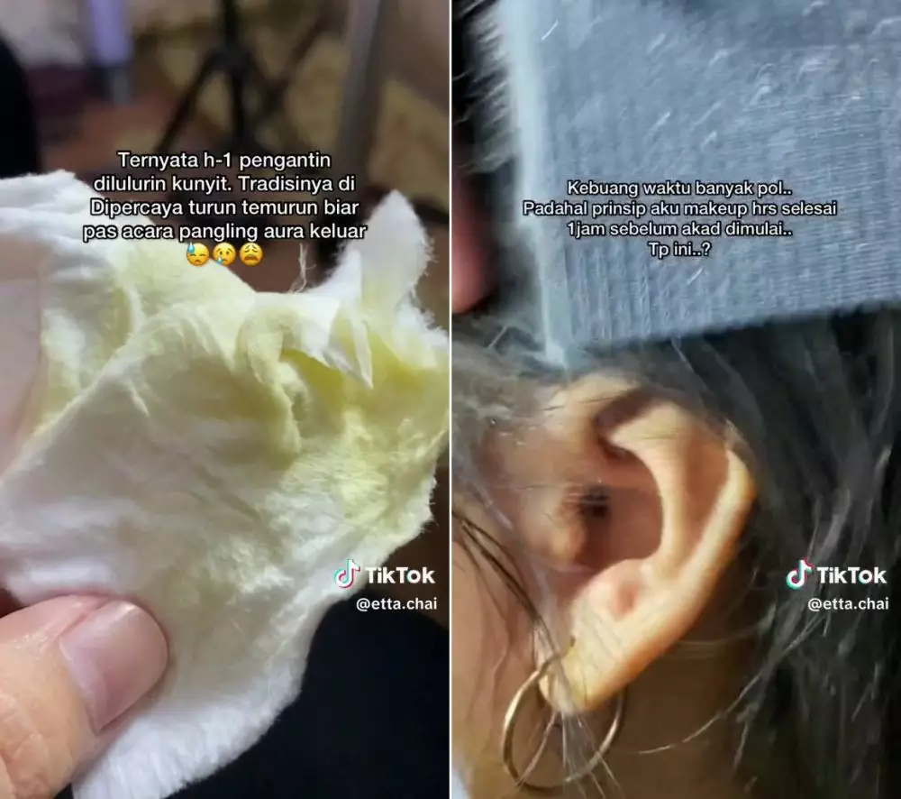 telat makeup pengantin © TikTok