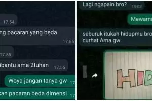 11 Chat lucu dari teman ini bikin bingung mau jawab apa, absurdnya di luar nalar