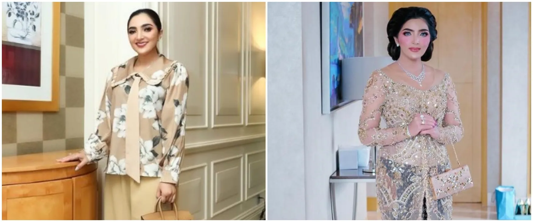 Penampilannya disebut saingi Aurel Hermansyah di acara mitoni, ini 11 gaya Ashanty saat pakai kebaya