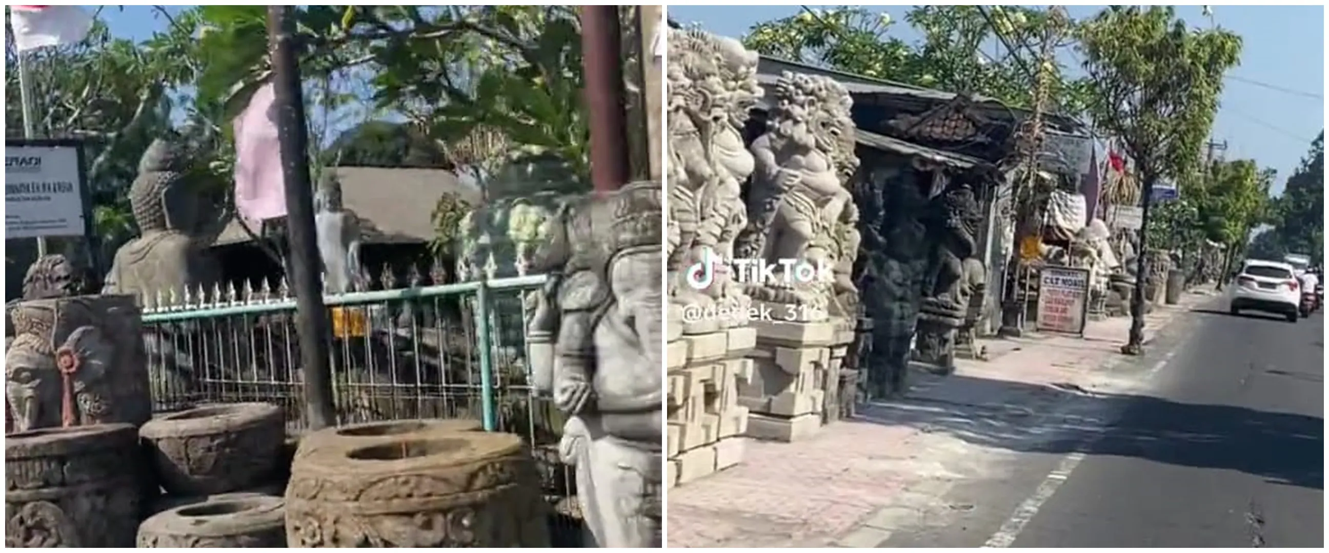 Toko patung batu jual pahatan mirip emoticon ini alih-alih buat takjub malah bikin ngakak