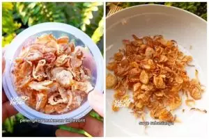 Tanpa direndam cuka, ini trik bikin bawang goreng yang renyah dan gurih ditambah 2 bahan dapur