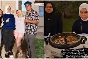 9 Momen keluarga Uya Kuya dinner bareng Putri Ariani, kehadiran bule pacarnya Cinta jadi sorotan