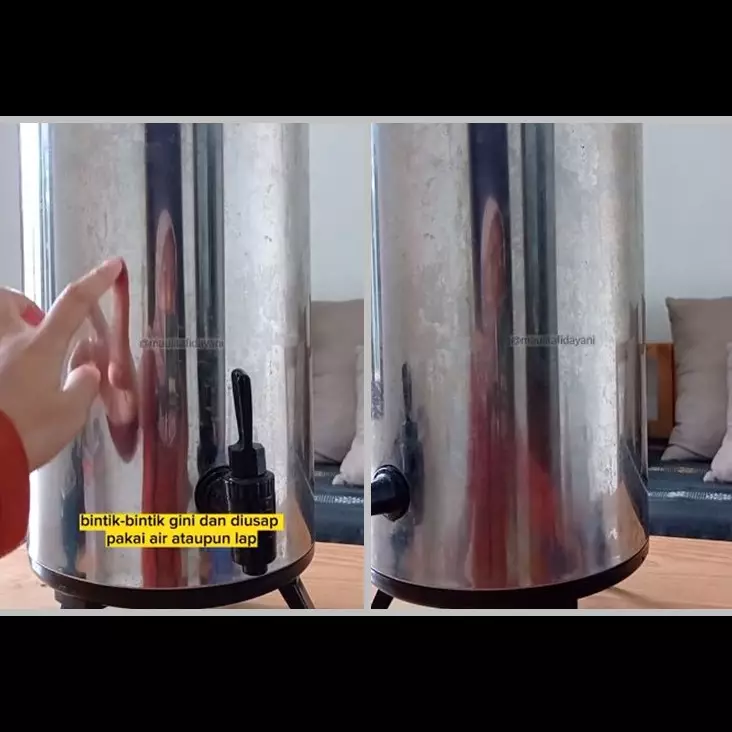 Tanpa sabun cuci piring, ini cara hilangkan kerak di permukaan termos cuma pakai 1 bahan dapur