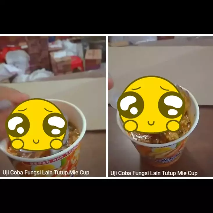 Jarang ada yang tahu, pria ini tunjukkan fungsi lain tutup cup mi instan biar makan lebih mudah