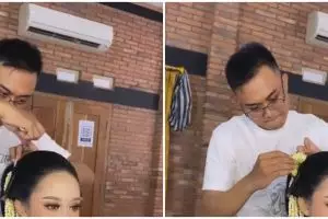 Calon suamiku adalah MUA-ku, 9 potret pengantin wanita dimakeup mempelai pria ini hasilnya manglingi