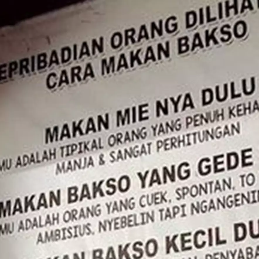11 Tulisan lucu di warung bakso ini bikin pembeli gagal fokus, terlalu sayang buat nggak dibaca