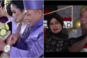 Potret kedekatan 9 seleb cantik dengan ayah sambung, momen kening Aurel dicium Raul Lemos bikin haru