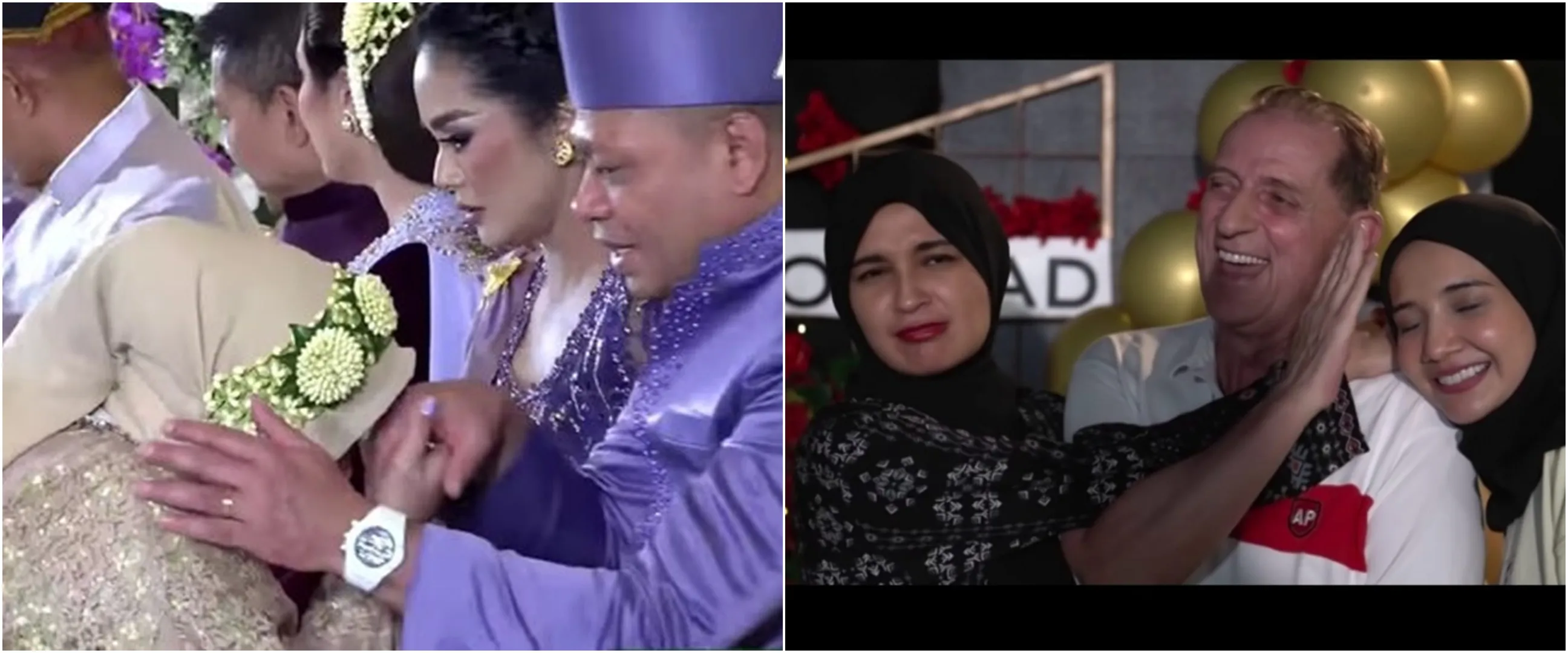 Potret kedekatan 9 seleb cantik dengan ayah sambung, momen kening Aurel dicium Raul Lemos bikin haru