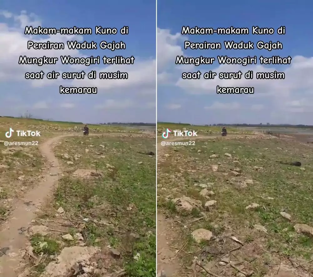 makam dalam waduk © TikTok makam dalam waduk © TikTok