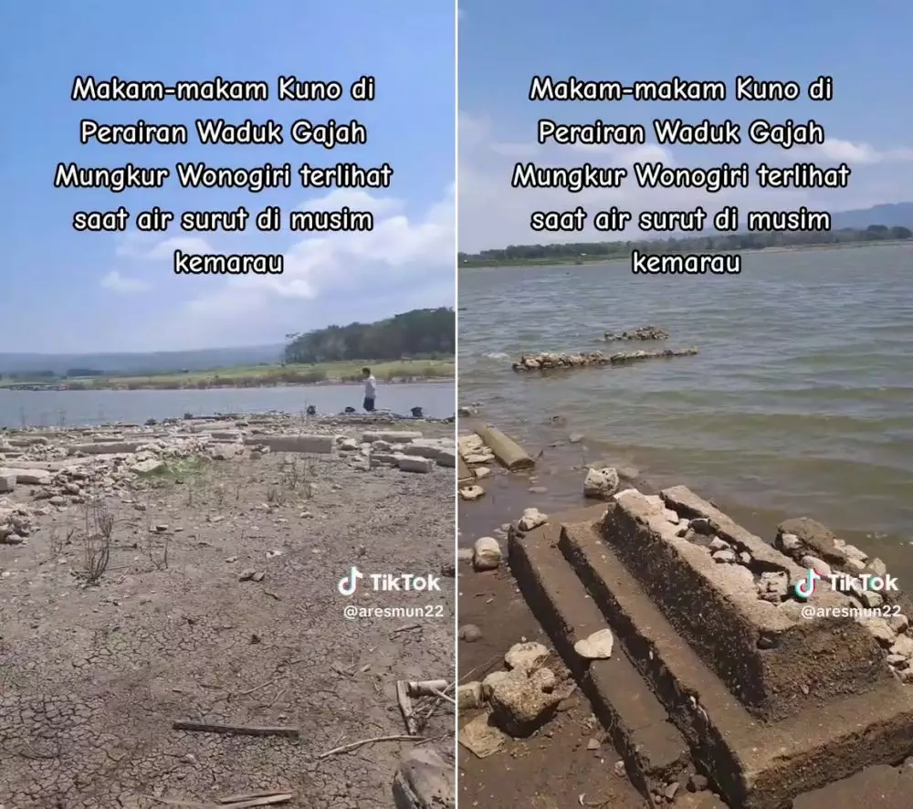 makam dalam waduk © TikTok makam dalam waduk © TikTok