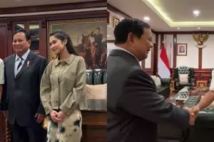 Gayanya disebut kelewat santai ketemu menteri, 9 momen Pratama Arhan dan istri sowan ke kantor Prabowo
