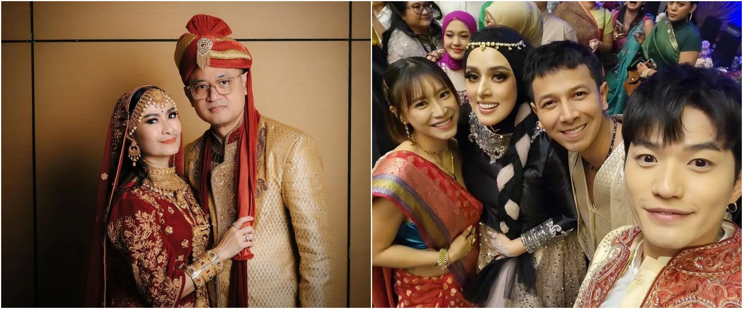 Pesta 7 artis ini digelar bertema Bollywood, ultah Sonny Septian meriah dengan tarian ala film India