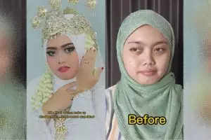 Trauma saat akad seolah jadi wanita galak, riasan kala respesi ini glowup bak princess usai ganti MUA