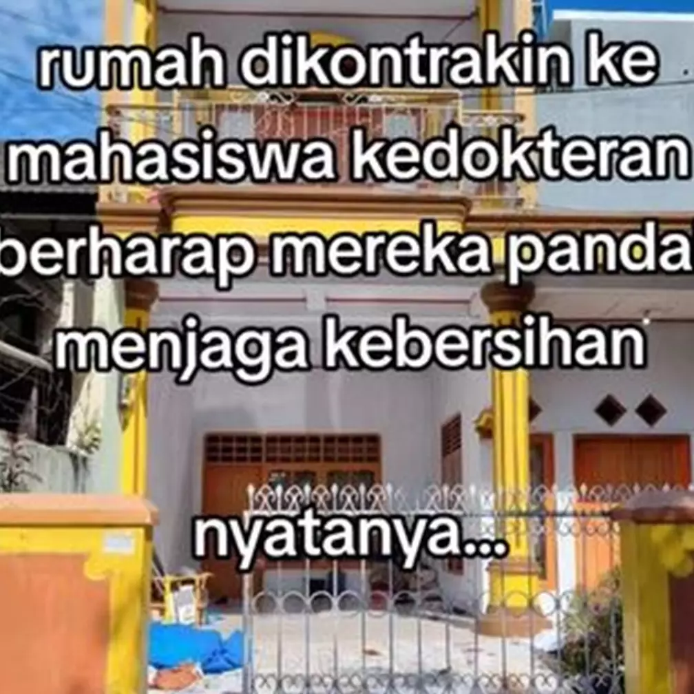 Momen pemilik kontrakan cek rumahnya yang disewa mahasiswa kedokteran, kondisinya bikin syok