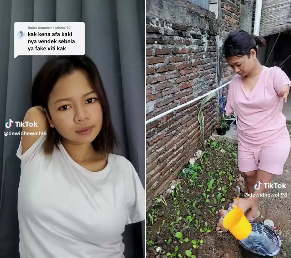 makeup pakai kaki © TikTok